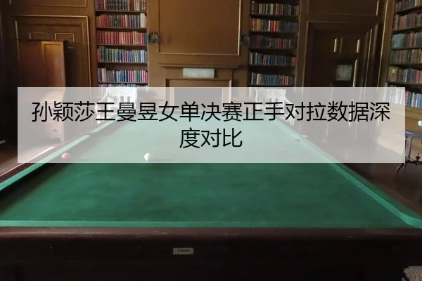 孙颖莎王曼昱女单决赛正手对拉数据深度对比